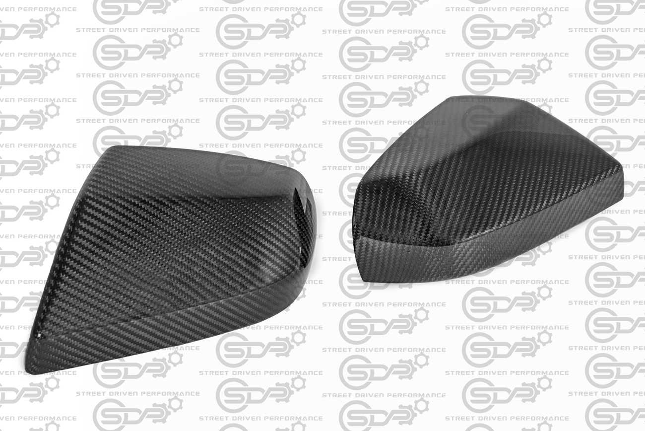 2013-2019 Cadillac ATS / ATS-V Sedan & 2020+ CT4 / CT4-V | GM Factory Style CARBON FIBER Side Mirror Cap Covers
